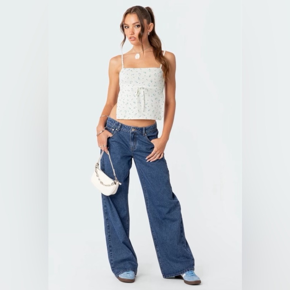 edikted S blue washed jeans